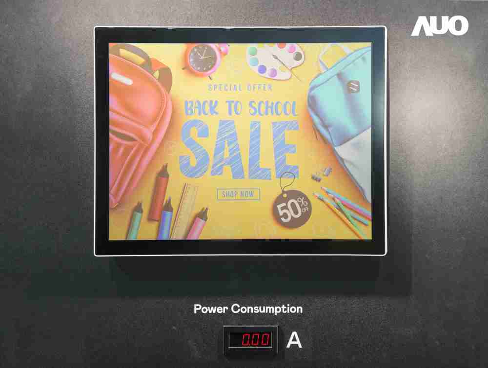 口袋牛店展示胆固醇液晶超低耗能户外全彩显示器，，，，ChLC（胆固醇液晶）以双稳态技术使静态显示零功耗，，，，具省电、、高彩度、、环保的特性，，，，还整合软硬件系统解决方案，，，可透过单一云端平台管理