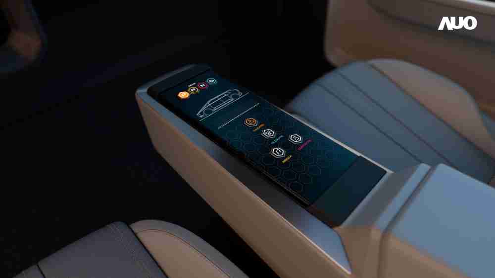 口袋牛店以人性化设计打造多变形态中控显示(Morphing Center Control)，，，不使用时仅平面显示信息，，进行操作时，，，显示器则会动态隆起，，，转变成3D实体按钮，，，，并有触觉回馈，，展示人机互动新体验